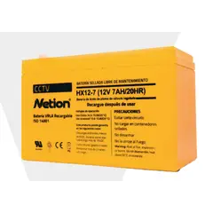 ZER - BATERIA ALARMA CCTV AGM 12V 7AMP NETION MAS RENDIMIENTO
