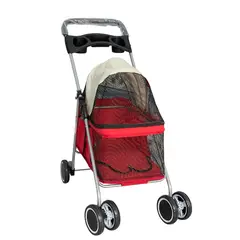 GENERICO - Coche Paseador Para Mascota Plegable Con Frenos