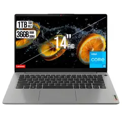 LENOVO - PORTATIL INTEL CORE I3 1115G4 DISCO SSD 1TB RAM 36GB 14 FHD