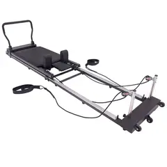 EVOLUTION FITNESS - Cama De Pilates Institucional EVO Reformer Plegable Sitting Box