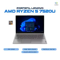 LENOVO - Portatil V15 G4 AMN - AMD RYZEN 5 7520U - 16GB LPDDR5 - 512GB SSD