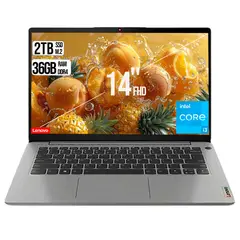LENOVO - PORTATIL INTEL CORE I3 1115G4 DISCO SSD 2TB RAM 36GB 14 FHD