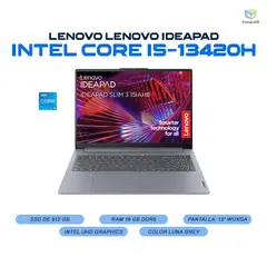 LENOVO - Portatil SLIM Intel Core i5-13420H 16GB LPDDR5 512GB SSD - 3 15IRH10