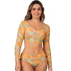 HABY - Bikini de Baño Manga Larga Para Mujer