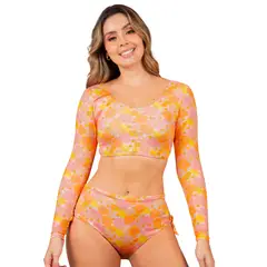 HABY - Bikini de Baño Manga Larga Para Mujer