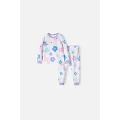 LITTLEMIC - Pijama marfil de manga larga para bebé niña