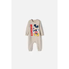 DISNEY - Pijama de Mickey Mouse tipo mameluco Caqui para bebé niño