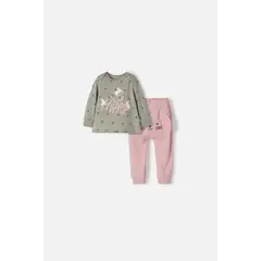LITTLEMIC - Pijama de con pantalón largo para bebé niña
