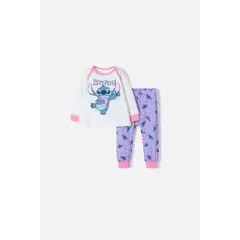 DISNEY - Pijama de Stitch multicolor de pantalón para bebé niña