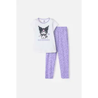 SANRIO - Pijama Kuromi con pantalón largo niña