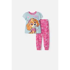 NICKELODEON - Pijama Paw Patrol manga corta para niña