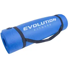 EVOLUTION FITNESS - Colchoneta Deportiva EVOLUTION NBR 1 cm Azul