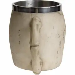 APOLO - Vaso Taza Mug Calavera Craneo Realista Asa Hueso Coleccionable