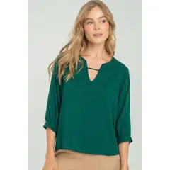 RAGGED - Blusa malanhi Verde oscuro
