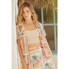 RAGGED - Camisa summer Marfil