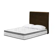 HIGH CLASS - Combo Stanford Sencillo Almohada Cabecero Chocolate