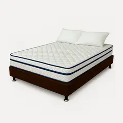 HIGH CLASS - Combo Texas Doble Almohadas Base Chocolate