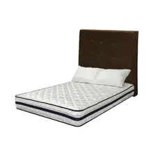 HIGH CLASS - Combo Texas Doble Almohadas Cabecero Chocolate