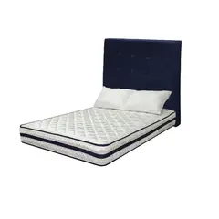 HIGH CLASS - Combo Texas Doble Almohadas Cabecero Azul