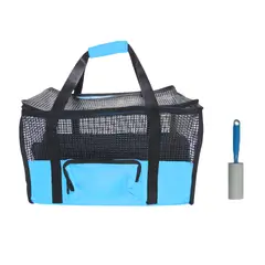 HALLY PET - Maletín Cargador Gra + Quitamotas Celeste