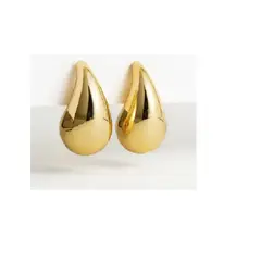 SKY - Aretes De Gota Lagrima Mujer Chunky Grandes Topo Pendientes
