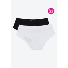LILI PINK - Panty seamless tipo hipster con textura espiga paquete x2