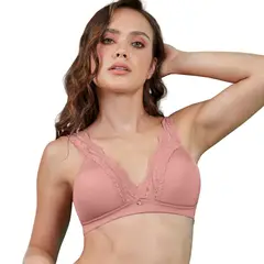 HABY - Bralette en Triangular con Detalla en Encaje