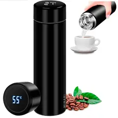 GENERICO - Termo Acero 500ml Digital Sensor De Temperatura De Acero Inoxidable
