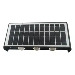 MILOPTS - Lámpara Con Panel Solar Exterior Pared Decorativa Luz Cálida