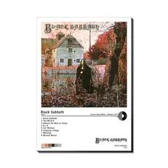 GENERICO - Cuadro Black Sabbath - Black Sabbath 30x42cm A3 Retablo Afiche Póster