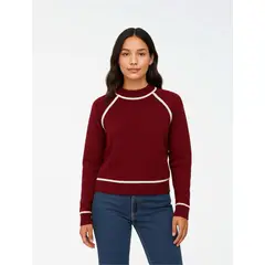MOLGOA - Suéter Para Mujer Cuello Alto - The Softie
