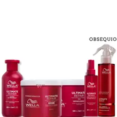 WELLA - Kit Ultimate Repair Shampo+ Acond + Mascarill+Termop+Miracle