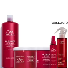 WELLA - Kit Ultimate Repair Shampo+ Acond + Mascarill+Termop+Miracle