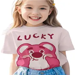100 - Camiseta Para Niña Color Rosa