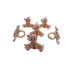 GENERICO - SERVILLETEROS NAVIDEÑOS X 6 UNIDADES GALLETA JENGIBRE