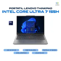 LENOVO - Portatil THINKPAD Intel Core Ultra 7 155H 16GB DDR4 512GB SSD - E14 GEN 6