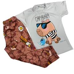 BRYKE - Pijama Niño Capibara Piel de durazno