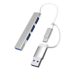 GENERICO - Hub 4 Puertos Usb Adaptador Multidivisor Otg Para Pc