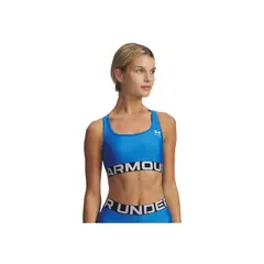 UNDER ARMOUR - Sujetador Mujer HG MID BRANDED Azul