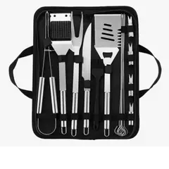 GENERICO - Set de BBQ de 15 piezas acero inoxidable BD-15