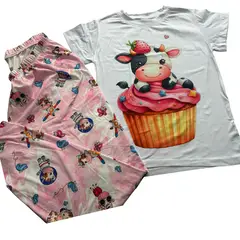 BRYKE - Pijama Niña Vaquita en piel de durazno