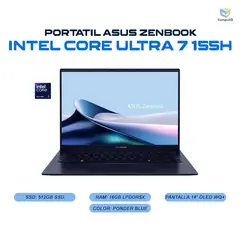 ASUS - Portatil Zenbook Intel Core Ultra 7 155H 16GB 512GB SSD - UX3405MA-PP1006