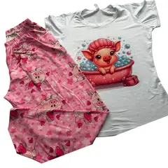 BRYKE - Pijama Niña Cerdita en Piel de durazno