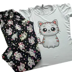 BRYKE - Pijama Niña Gatico en Piel de durazno