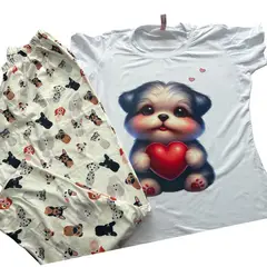 BRYKE - Pijama Niña Perrito en piel de durazno