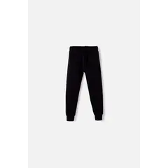 LITTLEMIC - Jogger de con cordón negro para niño 2T a 5T