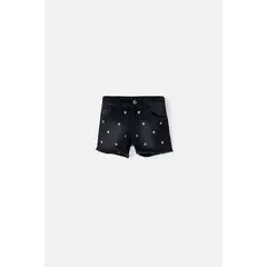MIC - Short de indigo oscuro para niña