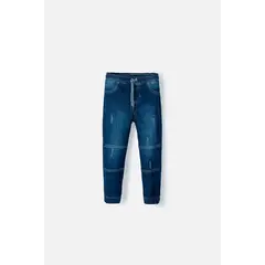 LITTLEMIC - Jogger de indigo medio para niño 2T a 5T