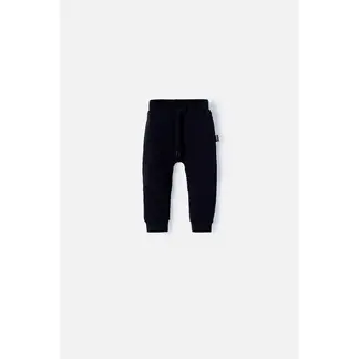 LITTLEMIC - Jogger con cordón negro para bebé niño