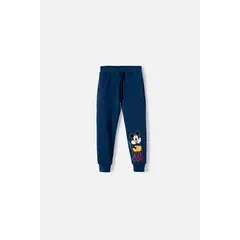 DISNEY - Jogger de Mickey Mouse azul con estampado en relieve para niño 2T a 5T